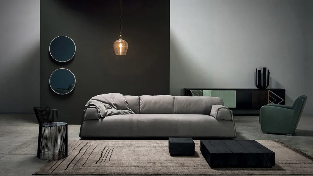 Berber carpet light gray and brown Pattern B Baxter