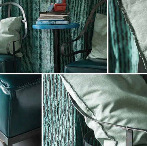 baxter leather armchair salotti