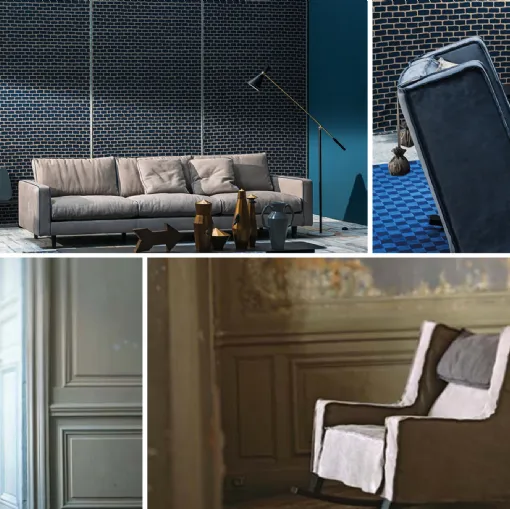 rocking chair in baxter leather