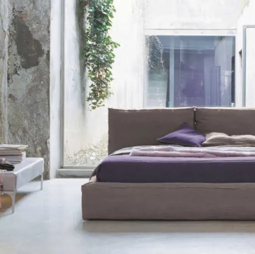 Academy Piuma Twils upholstered double bed