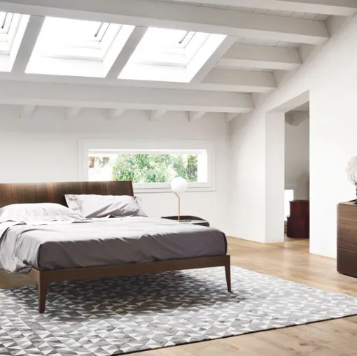 Aliante Sangiacomo wood double bed