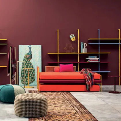 Single bed 01 Camaleo News Twils with fabric