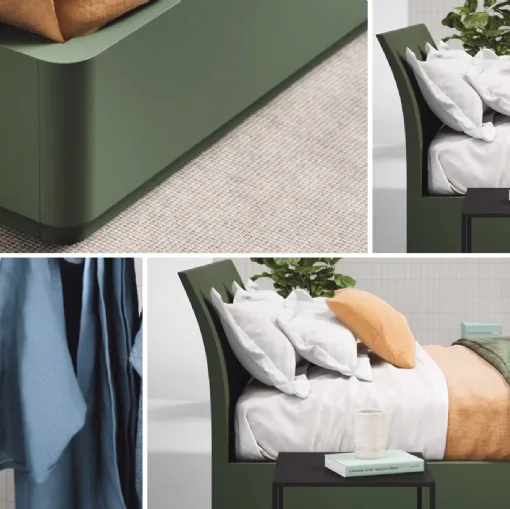 bend double bed novamobili