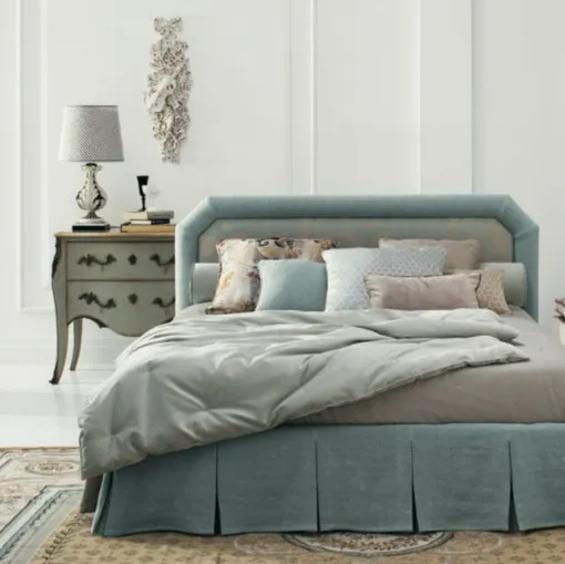 Camille Twils double bed with fabric skirt