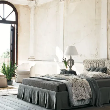 Giselle Twils double bed with fabric skirt