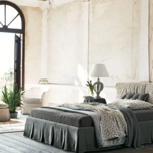 Giselle Twils double bed with fabric skirt