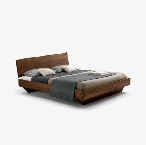 Natura 6 Riva 1920 double bed in wood
