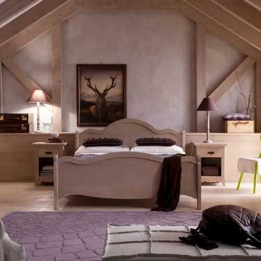 double bed with shingle bed frame