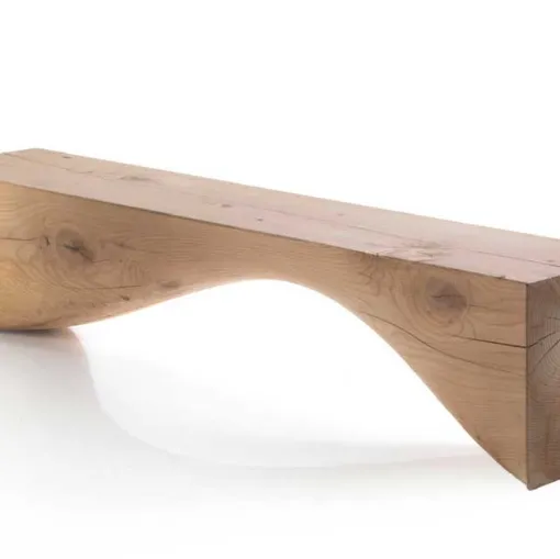 wooden bench curve bench