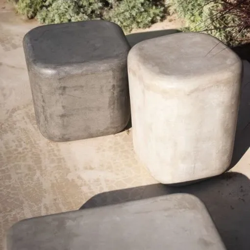 Concrete coffee table.