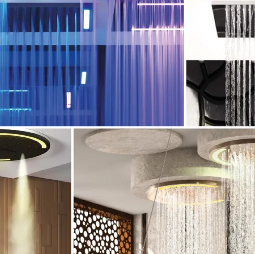 color plaster shower system