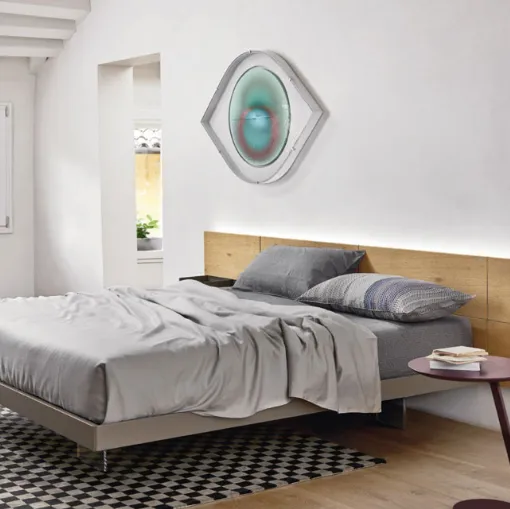 Sangiacomo wooden headboard with wood headboard