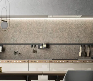 genius loci valcucine kitchen with mosaic drawer