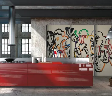 artematic kitchen vitrum art sandro chia verona valcucine