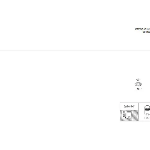 Davide Groppi Mini Out lamp technical sheet