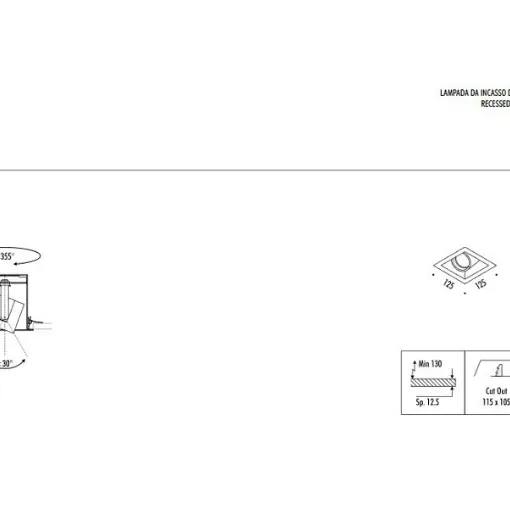 Davide Groppi Mini Bit lamp technical sheet