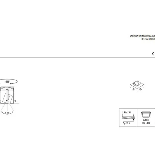 Mini Davide Groppi lamp technical sheet