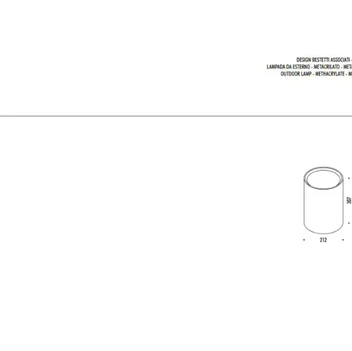 Davide Groppi Lenta lamp technical sheet