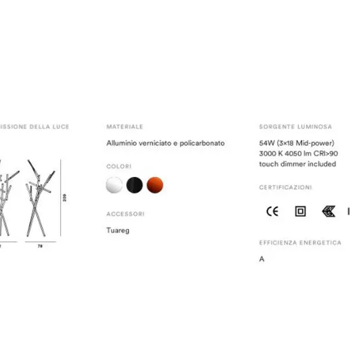 Tuareg Lamp Technical Sheet