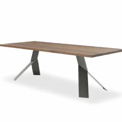 Riva 1920 table in wood and iron