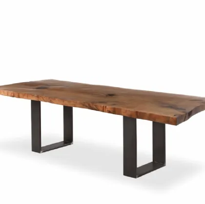 Riva 1920 table in wood and iron