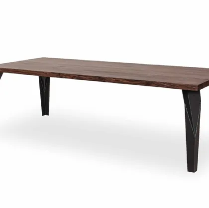 Riva 1920 table in wood and iron