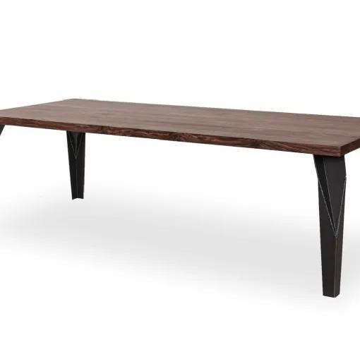 Riva 1920 table in wood and iron