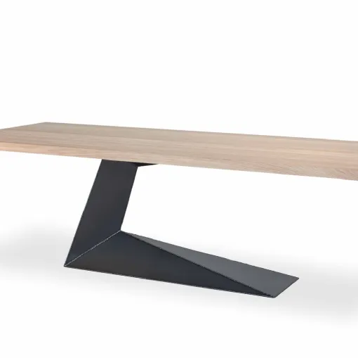 Riva 1920 table in wood and iron