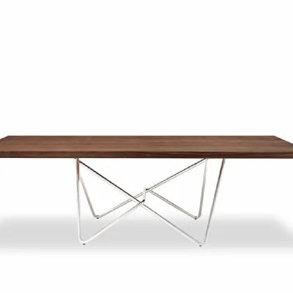 Riva 1920 table in wood and iron