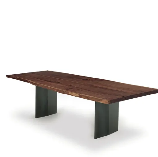 Riva 1920 table in wood and iron