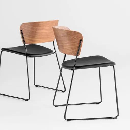 bespoke design wooden padded arc chair