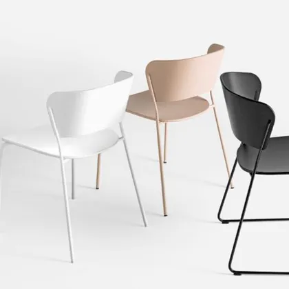 arc verona lacquered sled chair