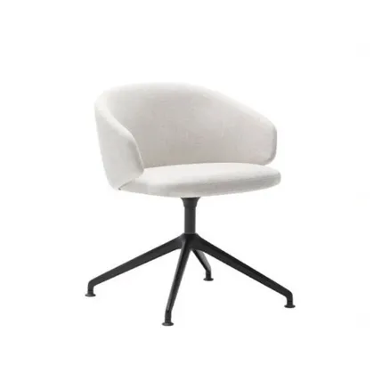 binar 60 swivel chair in aluminum