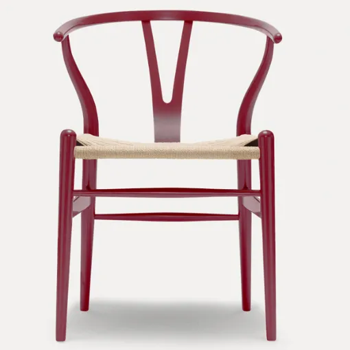 Chair in berry red carl hansen finish