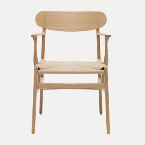 chair in oak oil and natural rope carl hansen