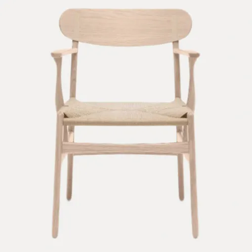 chair in soap oak and Carl Hansen natural rope