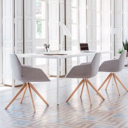 dunas xs wooden chair with spoke legs