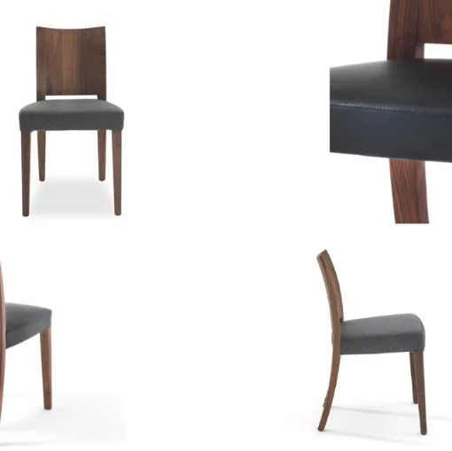 Riva 1920 Pimpinella Leather-Cloth chair