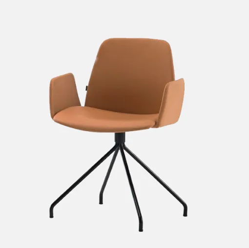 unnia armchair detail in steel