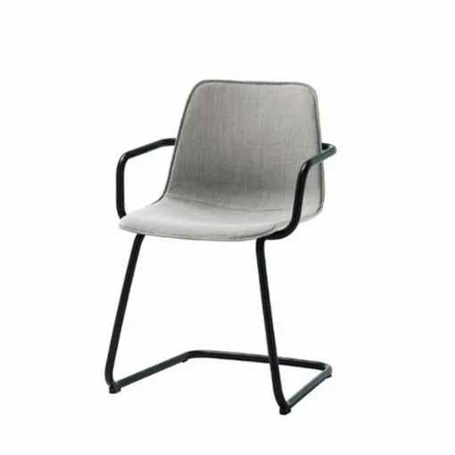 upholstered varya cantilever chair