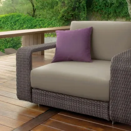 outdoor armchair in vicenza roberti rattan