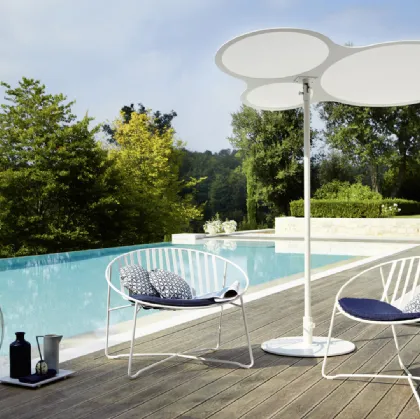 Outdoor round armchair in metal in Mantua