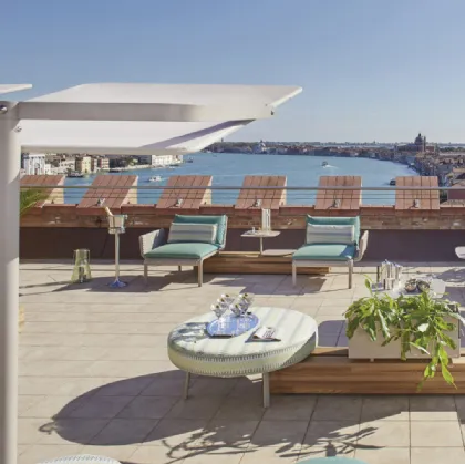 Garden armchair in plastic Roberti Rattan Vicenza