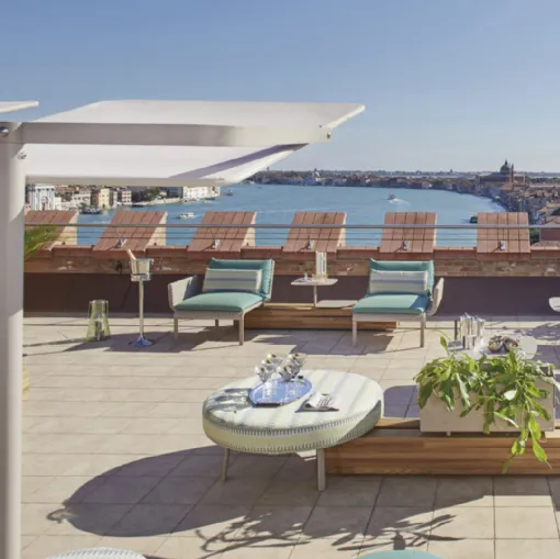 Garden armchair in plastic Roberti Rattan Vicenza