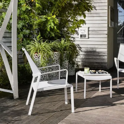 outdoor armchair bolzano in plastic roberti