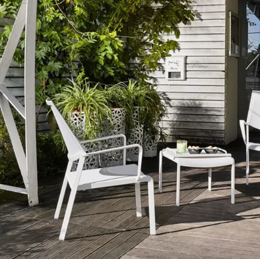 outdoor armchair bolzano in plastic roberti