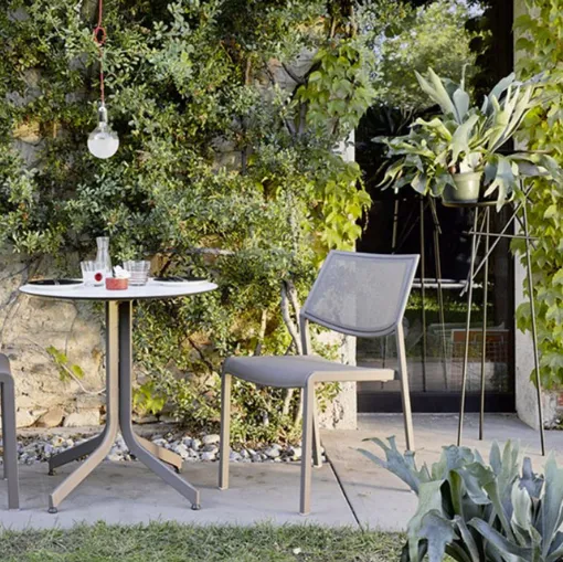 Rattan garden chair in aluminum and plastic Bolzano