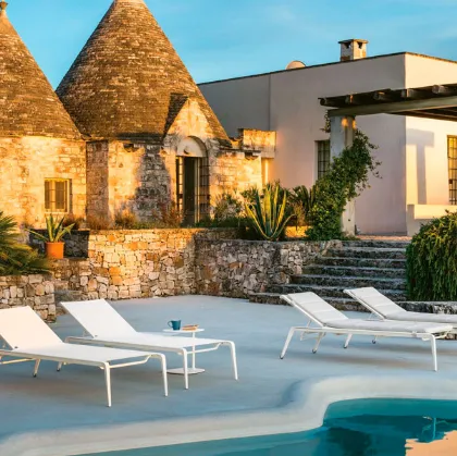 trento deckchair with exterior design