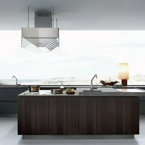 Artex kitchen with slats varenna verona and trento