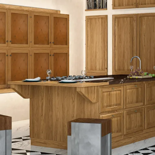 classic walnut kitchen